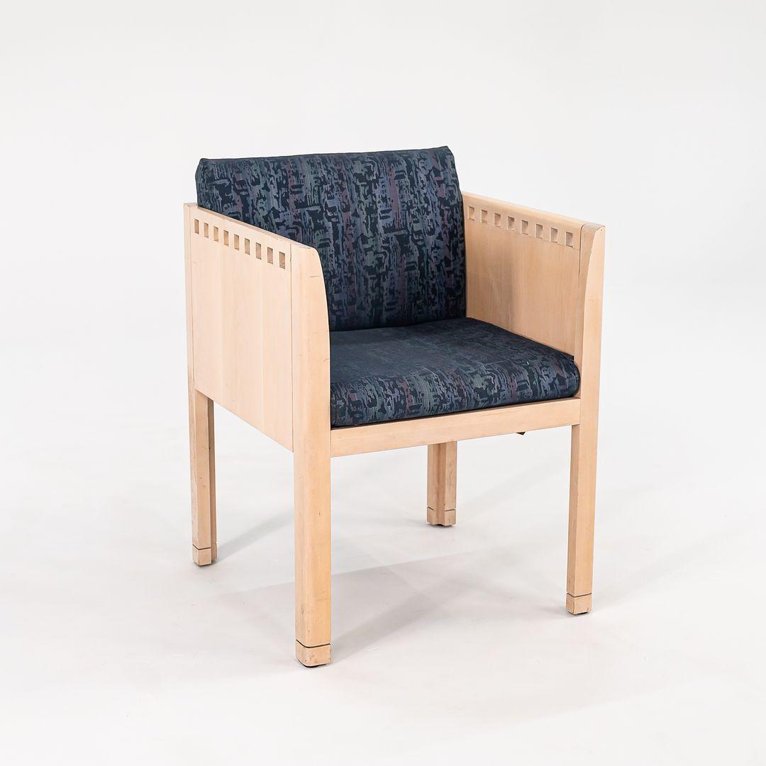 1988 Brian Kane für Metropolitan Furniture Postmoderne Würfel-Esszimmerstühle mit Armlehnen im Angebot 1