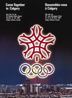 1988 Calgary Winter Olympic Games Original Poster