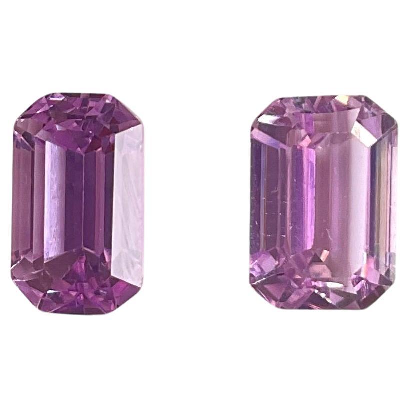 19.88 Carats Pink Kunzite Octagon Natural Cut Stones For Fine Gem Jewellery For Sale