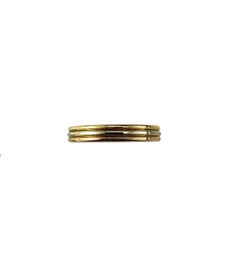 1988 Cartier Vendome Louis 18K Tricolor Gold Wedding Band Ring Size 10.25 #24961