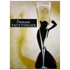 1988 Champagne Taittinger Original Vintage Poster