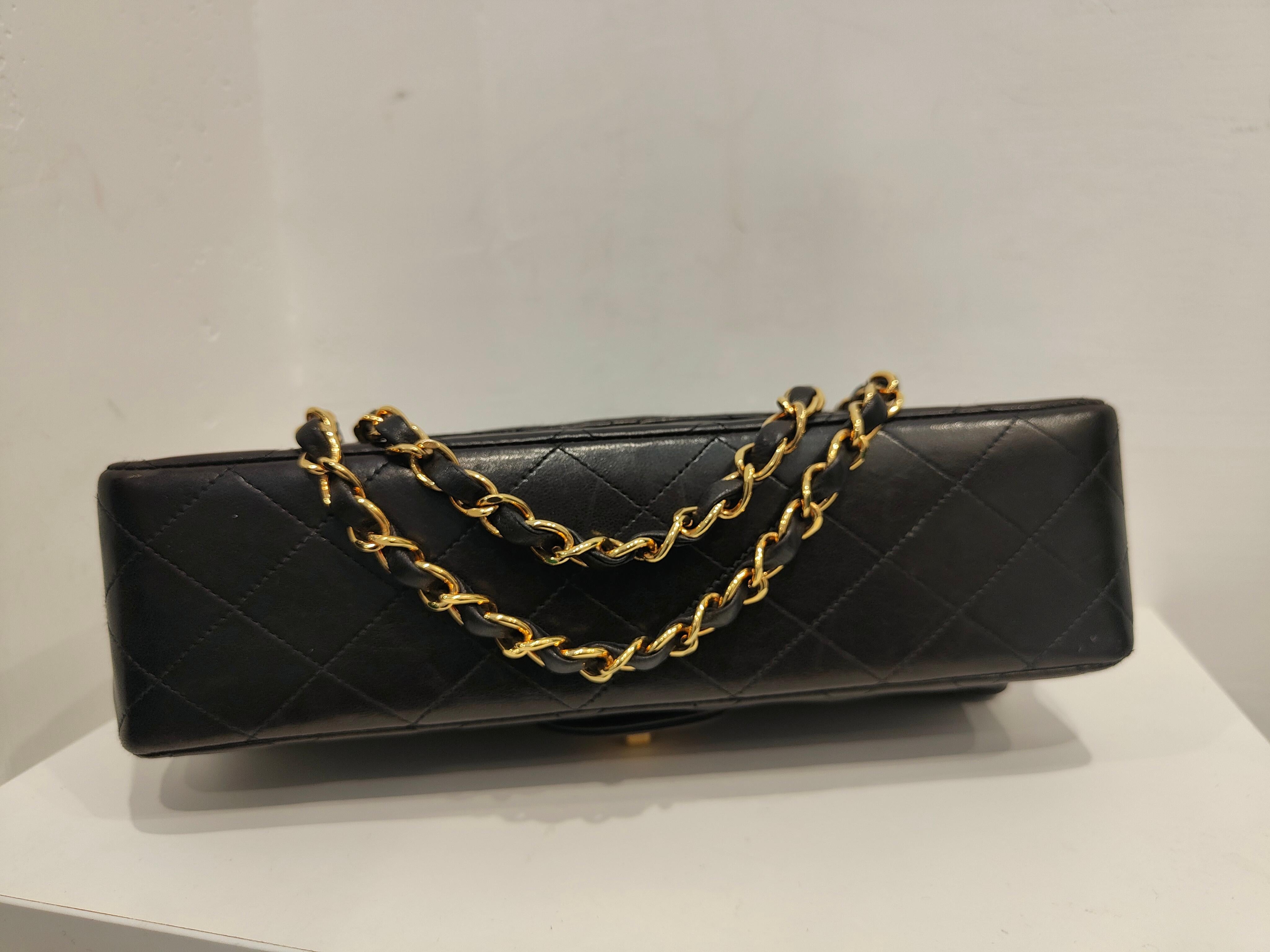 1988 Chanel Black lambskin 2.55 shoulder bag 3