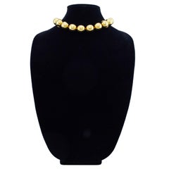 Chanel Collection 27 Jumbo Choker boule d'or 1988