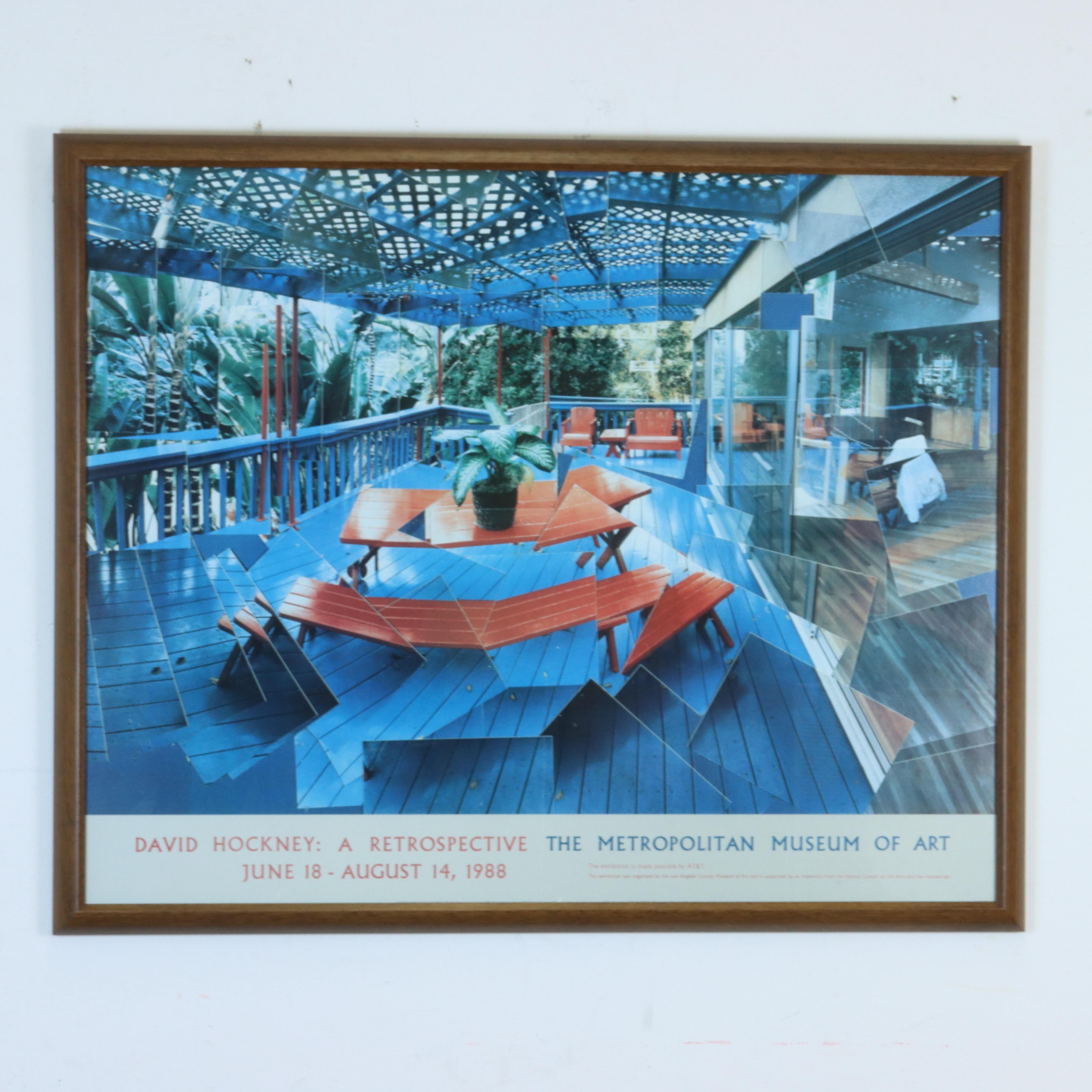 1988 David Hockney Exhibition Poster 1