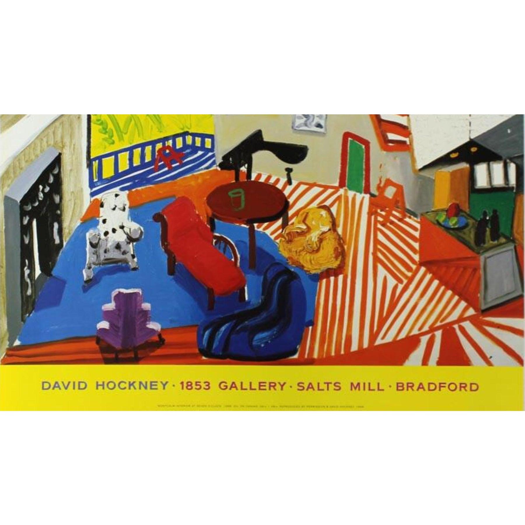 Britannico 1988 David Hockney Mostra originale Malcolm Bradford Hall Los Angeles in vendita
