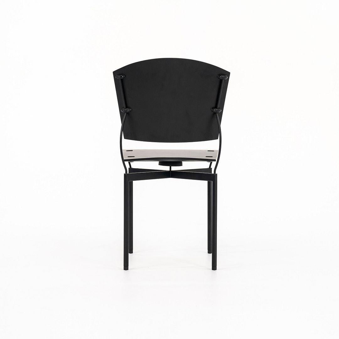 1988 Silla Elasta de Jesse Martin para Arflex Italia en madera ebonizada y acero en venta 5