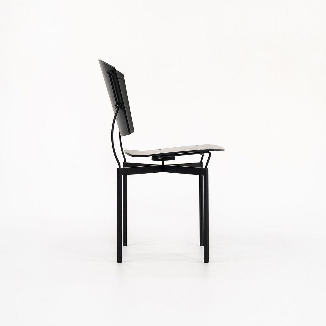 1988 Silla Elasta de Jesse Martin para Arflex Italia en madera ebonizada y acero Moderno en venta