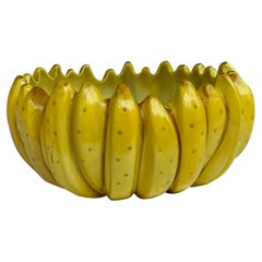 1988 Fitz & Floyd Bananenschale Tafelaufsatz