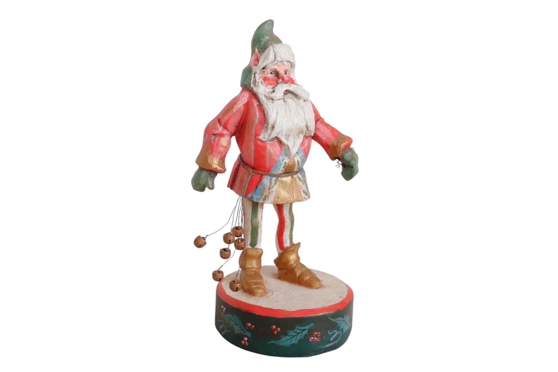 Fine XX secolo 1988 Casa di Hatten Elfo Babbo Natale in legno in vendita