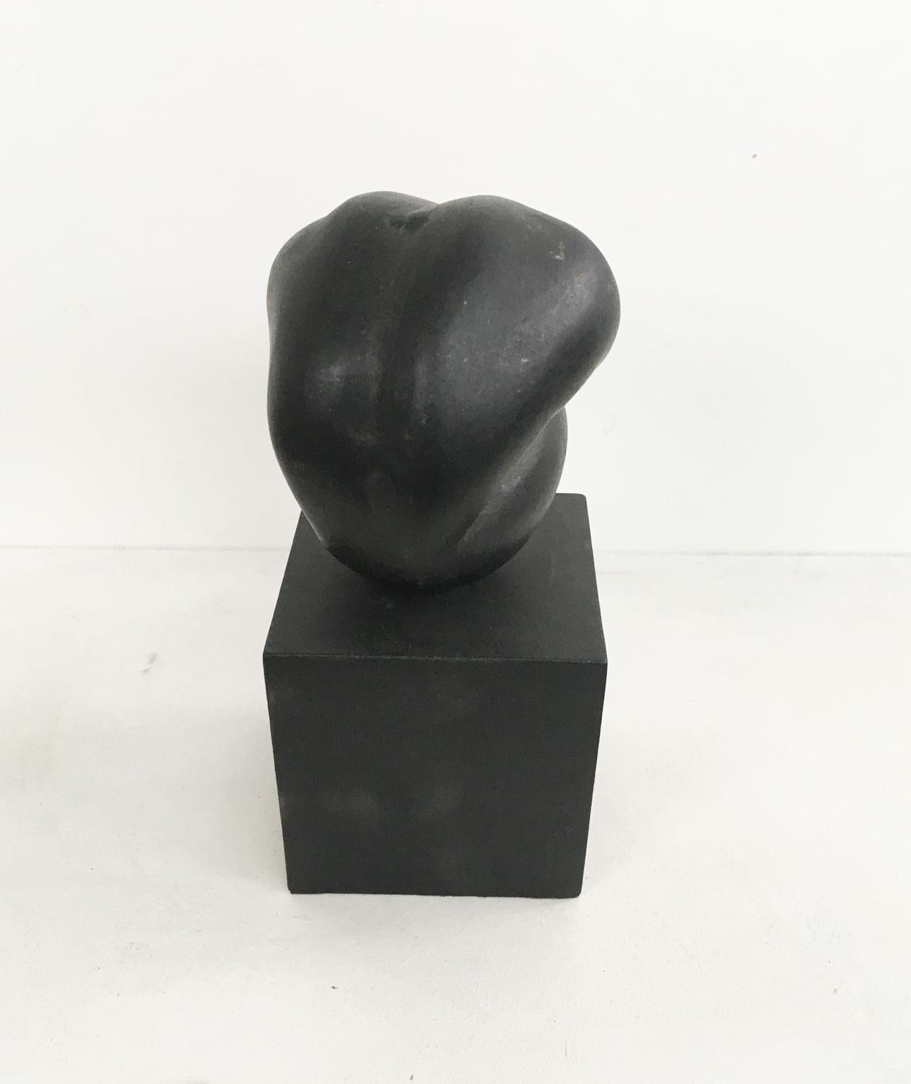 1988 Italy Black Aluminum Abstract Sculpture by Patrizia Guerresi Title Deji For Sale 8