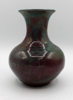 1988 Jugtown Blue & Sang De Boeuf Vase