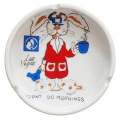 1988 Las Vegas Round Ceramic Ashtray