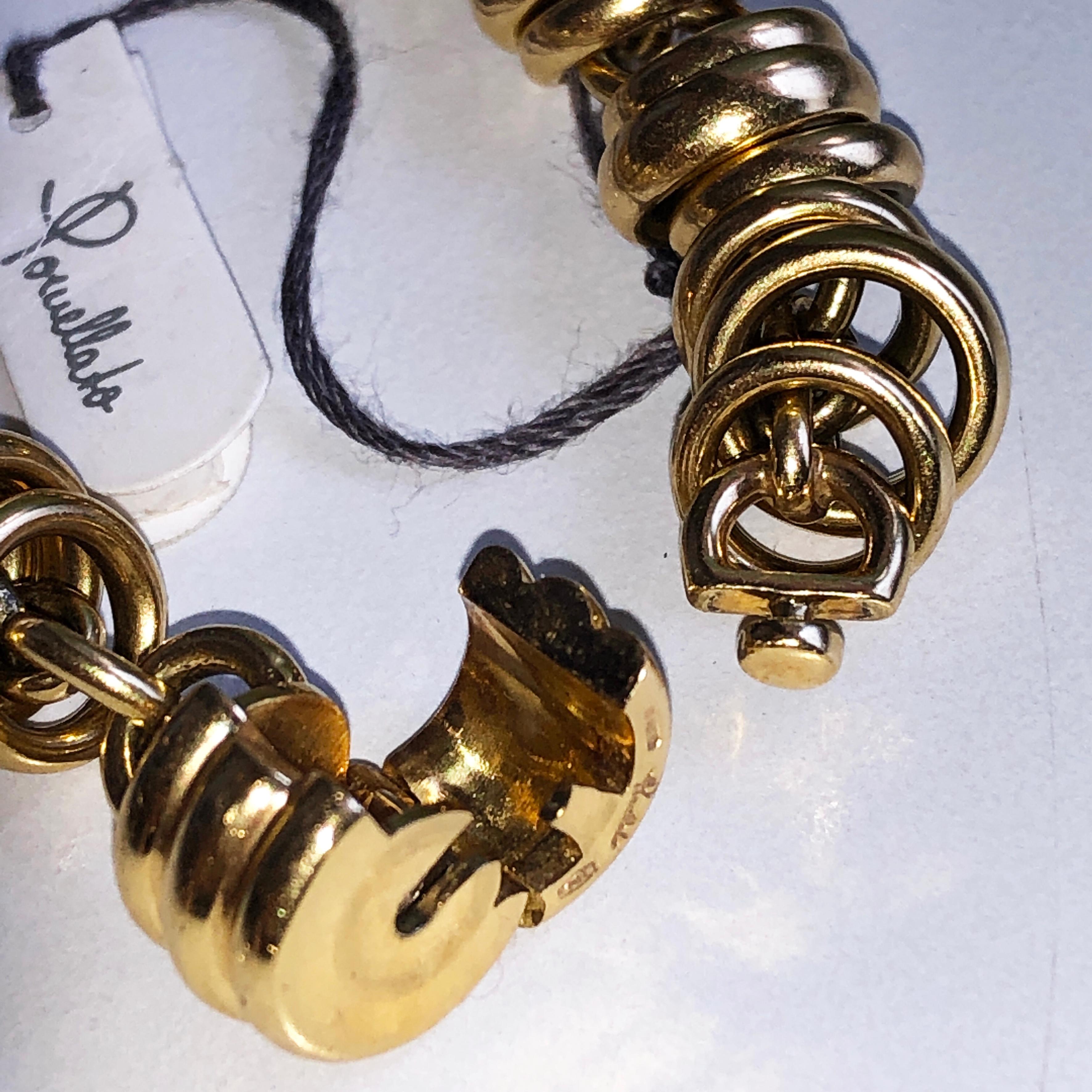 1988 Iconic Pomellato 18 Karat Solid Yellow Gold Chain Necklace In New Condition In Valenza, IT