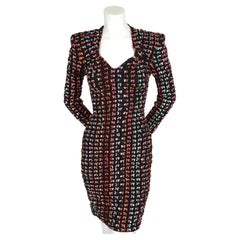 1988 PATRICK KELLY black dress with bows