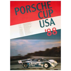 1988 Porsche Cup USA 
88 Original Vintage Poster