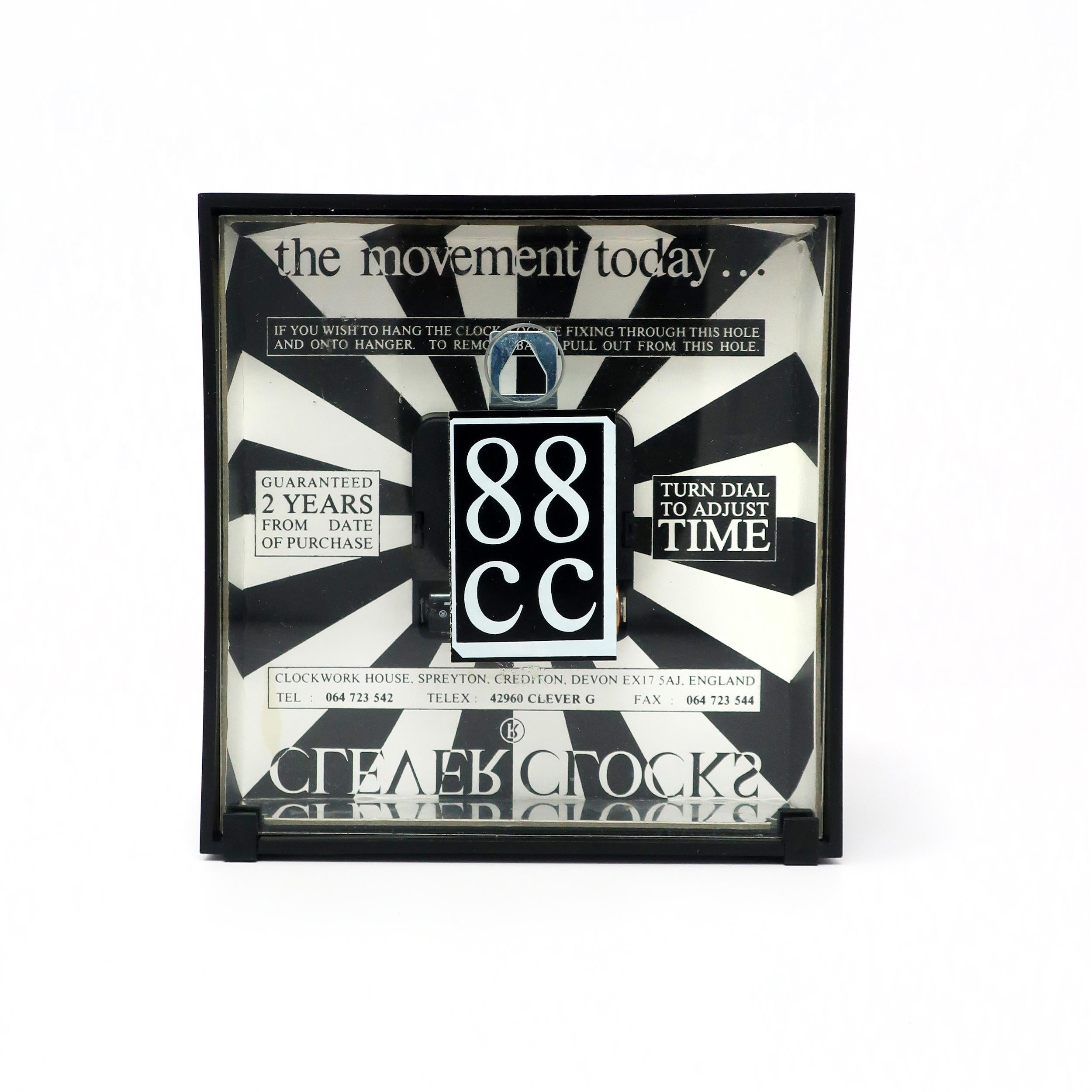 1988 Postmodern Desk Clock by Douglas Chalk for Clever Clocks 1
