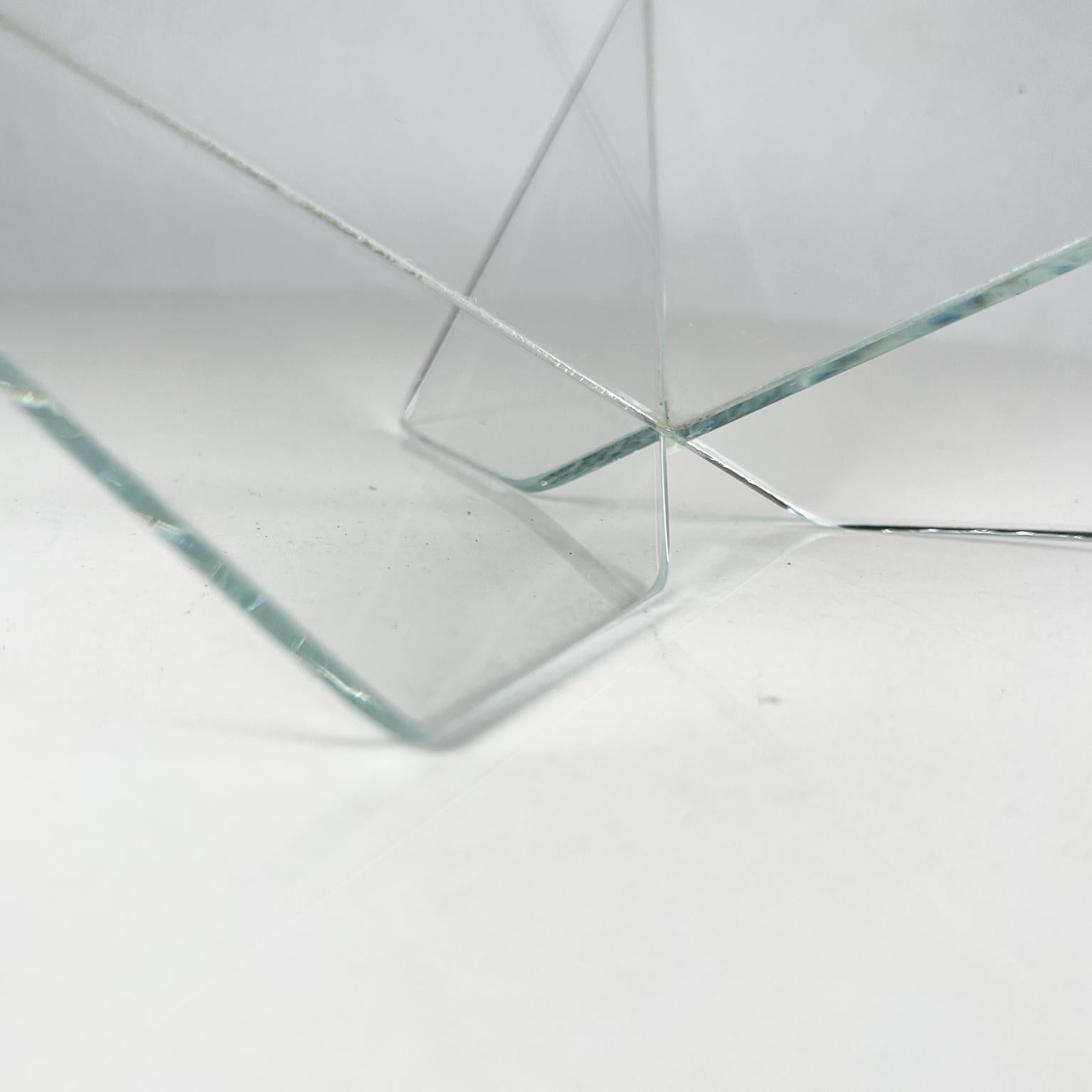 1988 Pyramiden-Modern-Glas-Kunstschale John Seitz im Angebot 6