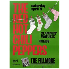 1988 Red Hot Chili Peppers - The Fillmore Original Vintage Posrer