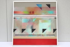 1988 Richard Hammond Flight-1 Oeuvre d'art expressionnisme abstrait Émail, plexiglas