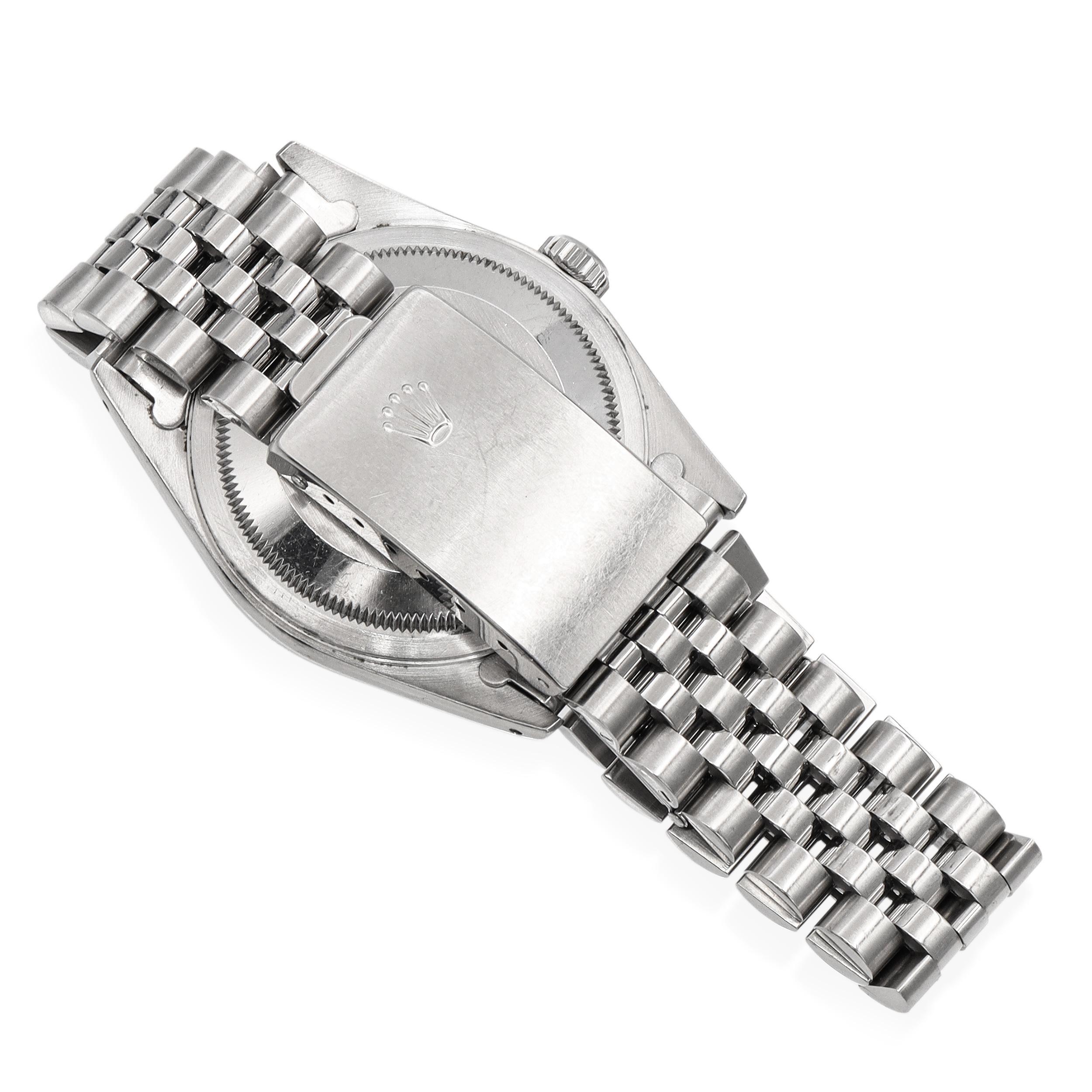 1988 Rolex Datejust Orologio da uomo automatico in acciaio bianco Whiting 16234 in vendita 3