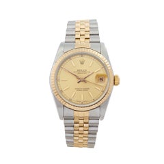 1988 Rolex Datejust Steel & Yellow Gold 68273 Wristwatch