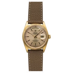 1988 Rolex Day-Date 36 18K YG 18038 Auto Rose Dial 36mm