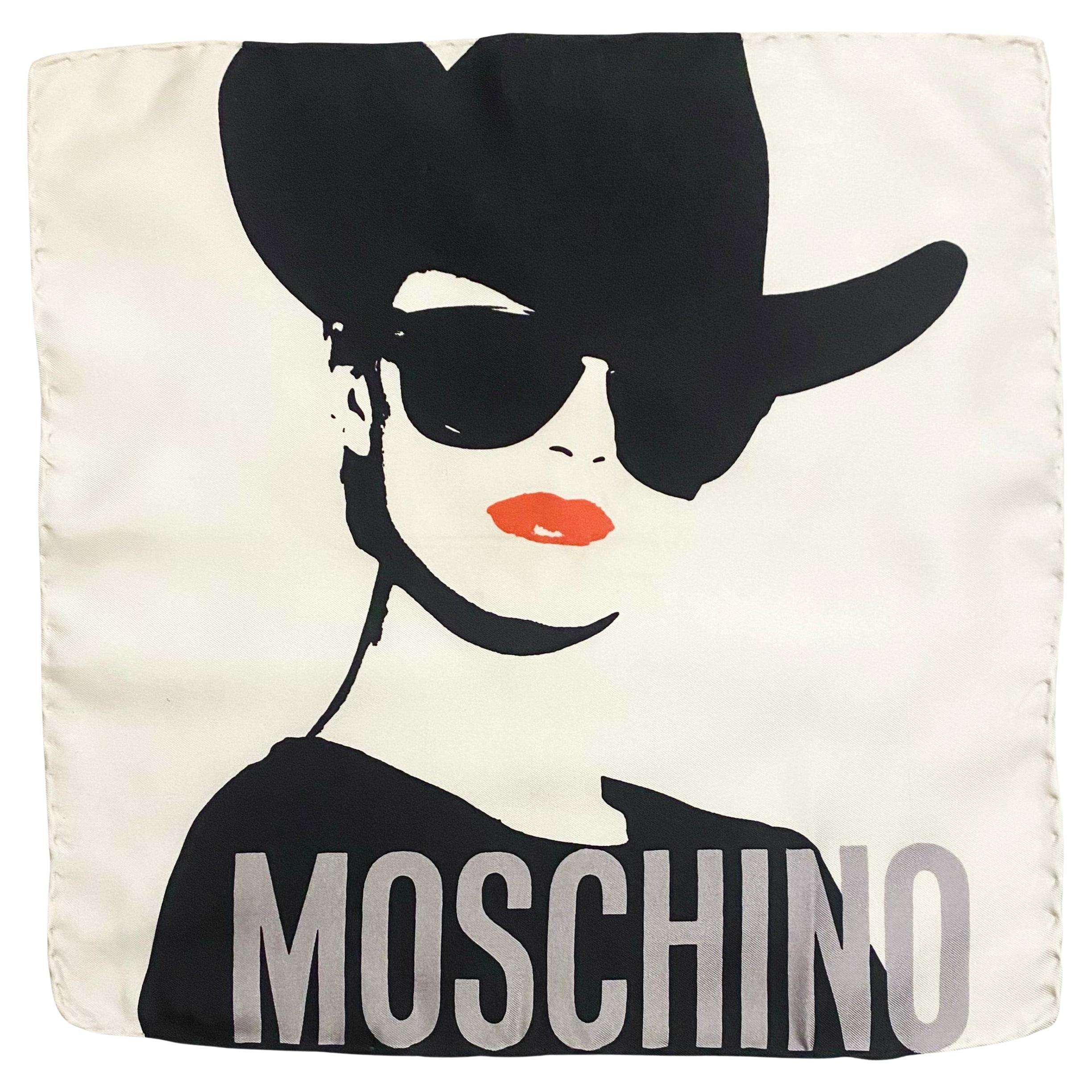 1988  Franco Moschino Runway Silk Scarf