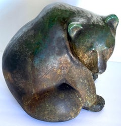 1988 Tony Evans Raku Big Bear Sculpture
