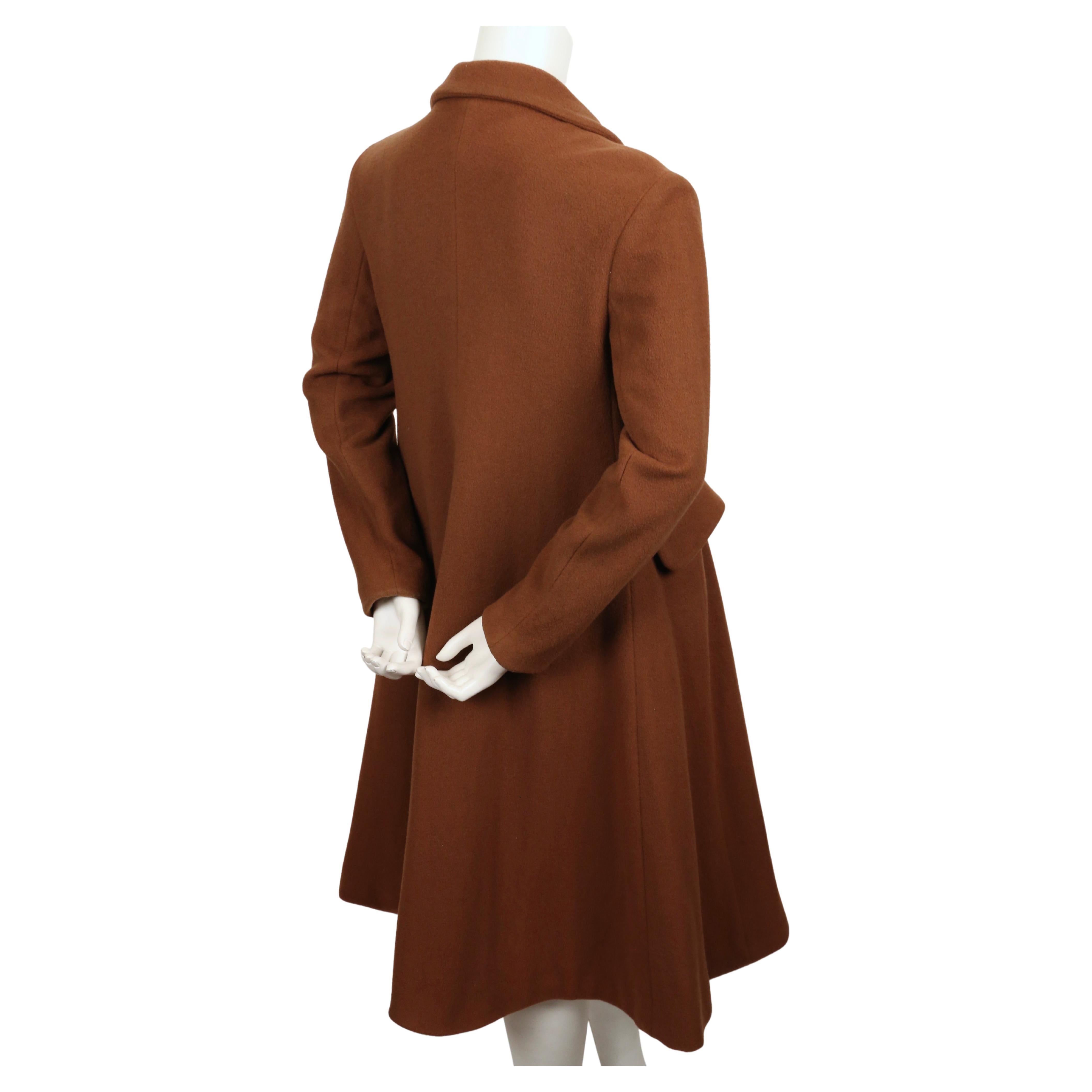 Women's 1988 VIVIENNE WESTWOOD 'Time Machine'  cinnabar brown wool coat For Sale