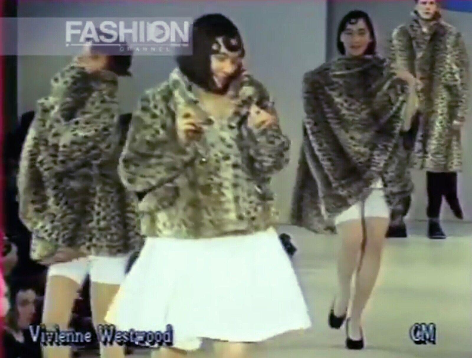 1988 VIVIENNE WESTWOOD 'Time Machine' faux leopard fur coat 6
