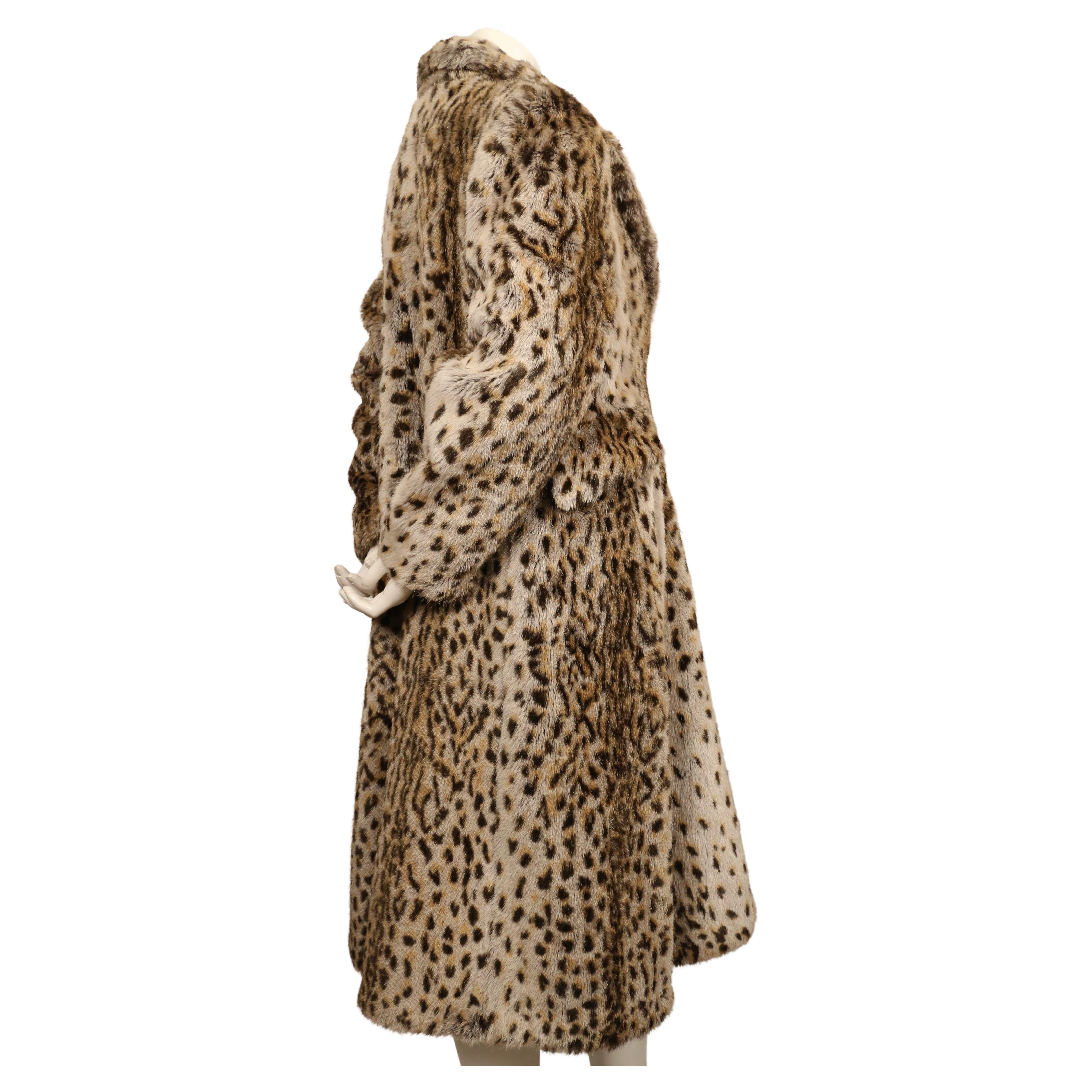 Women's 1988 VIVIENNE WESTWOOD 'Time Machine' faux leopard fur coat