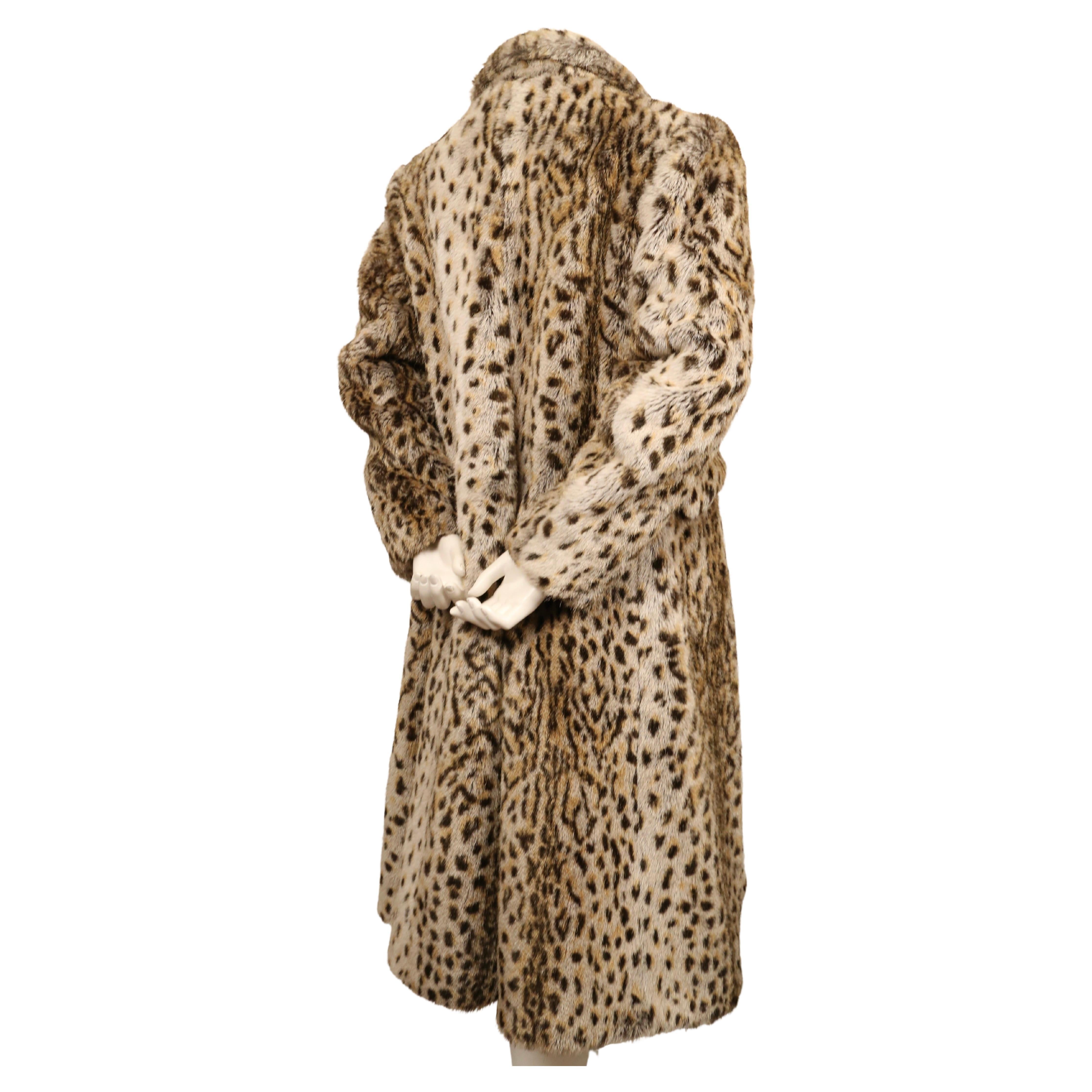 1988 VIVIENNE WESTWOOD 'Time Machine' faux leopard fur coat 1