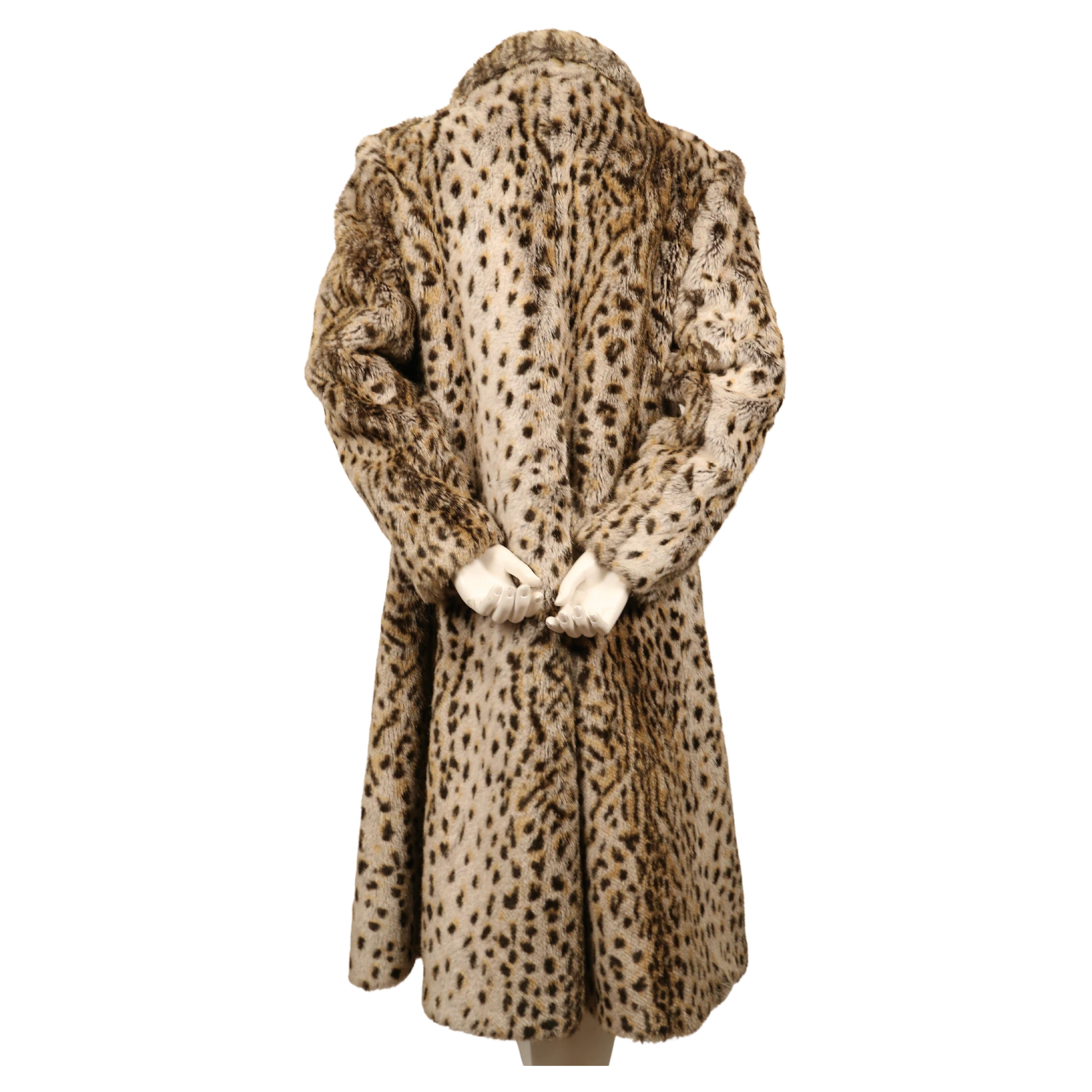 1988 VIVIENNE WESTWOOD 'Time Machine' faux leopard fur coat 2