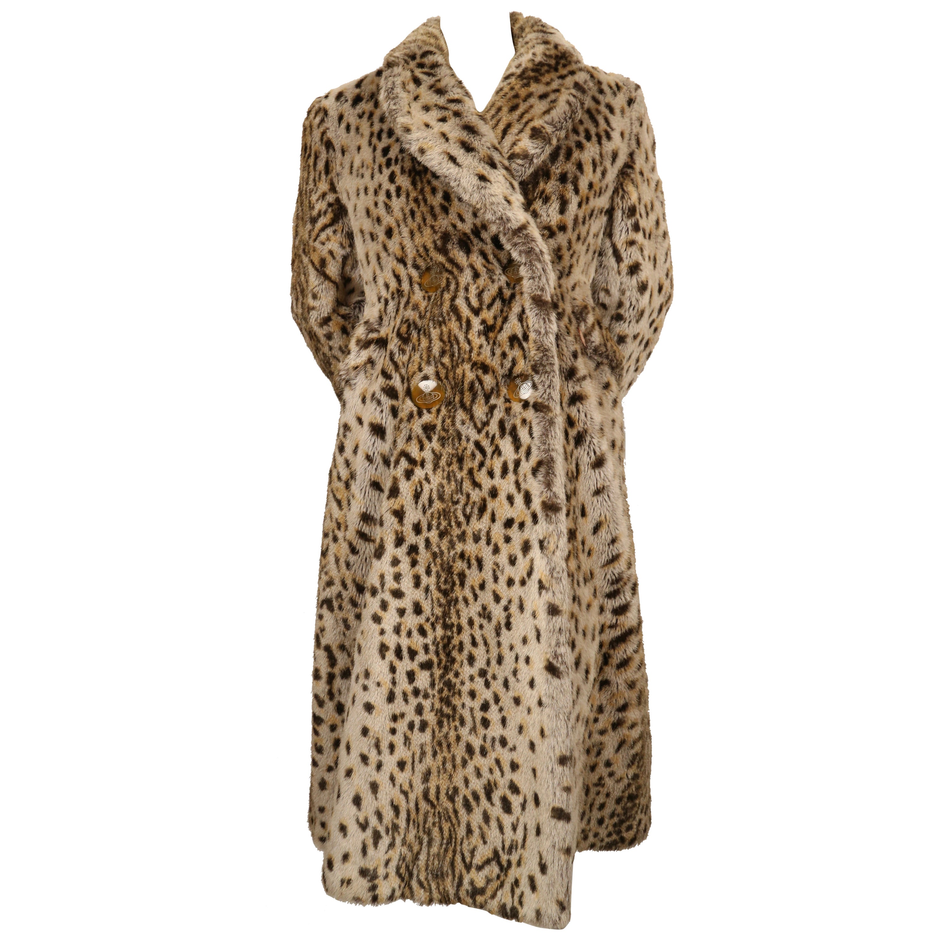 1988 VIVIENNE WESTWOOD 'Time Machine' faux leopard fur coat at 1stDibs | mango  leopard print coat, vivienne westwood leopard coat