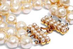 1989/1990 Chanel Documented Baroque Pearl Bracelet