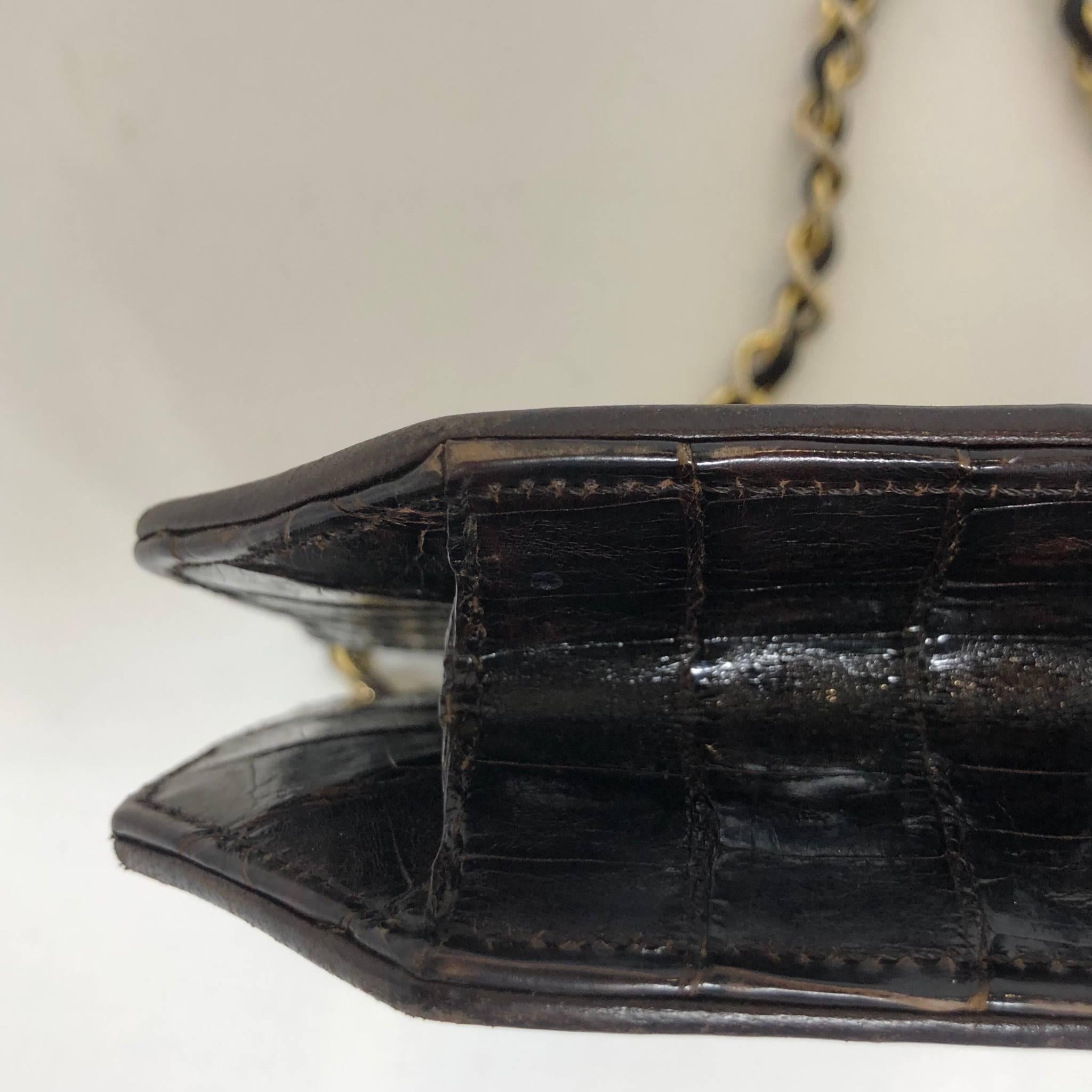 Chanel crocodile bag, late 1980s 1