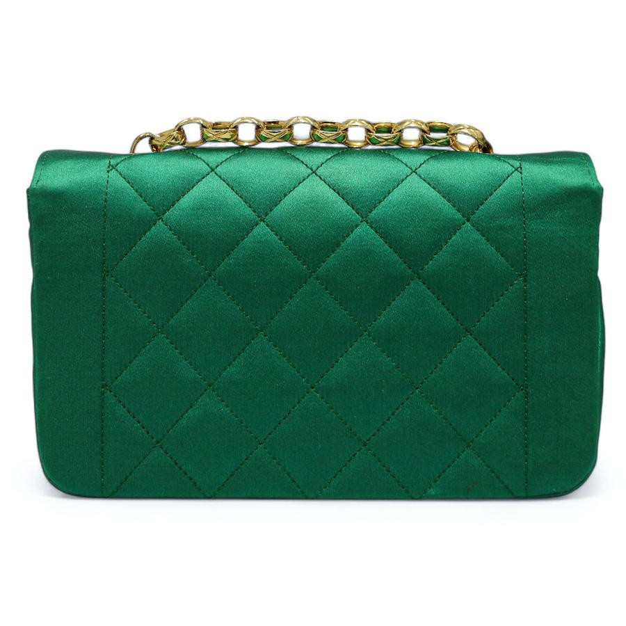 1989-1991 Chanel verde esmeralda mini Diana en Bueno Estado en Paris, FR