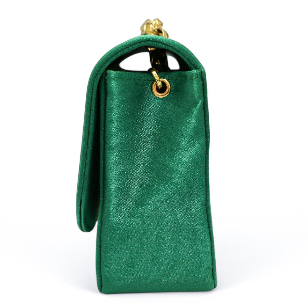 De las mujeres 1989-1991 Chanel verde esmeralda mini Diana