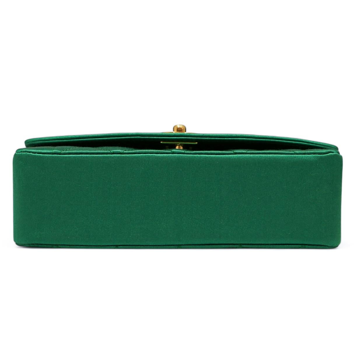 1989-1991 Chanel verde esmeralda mini Diana 1