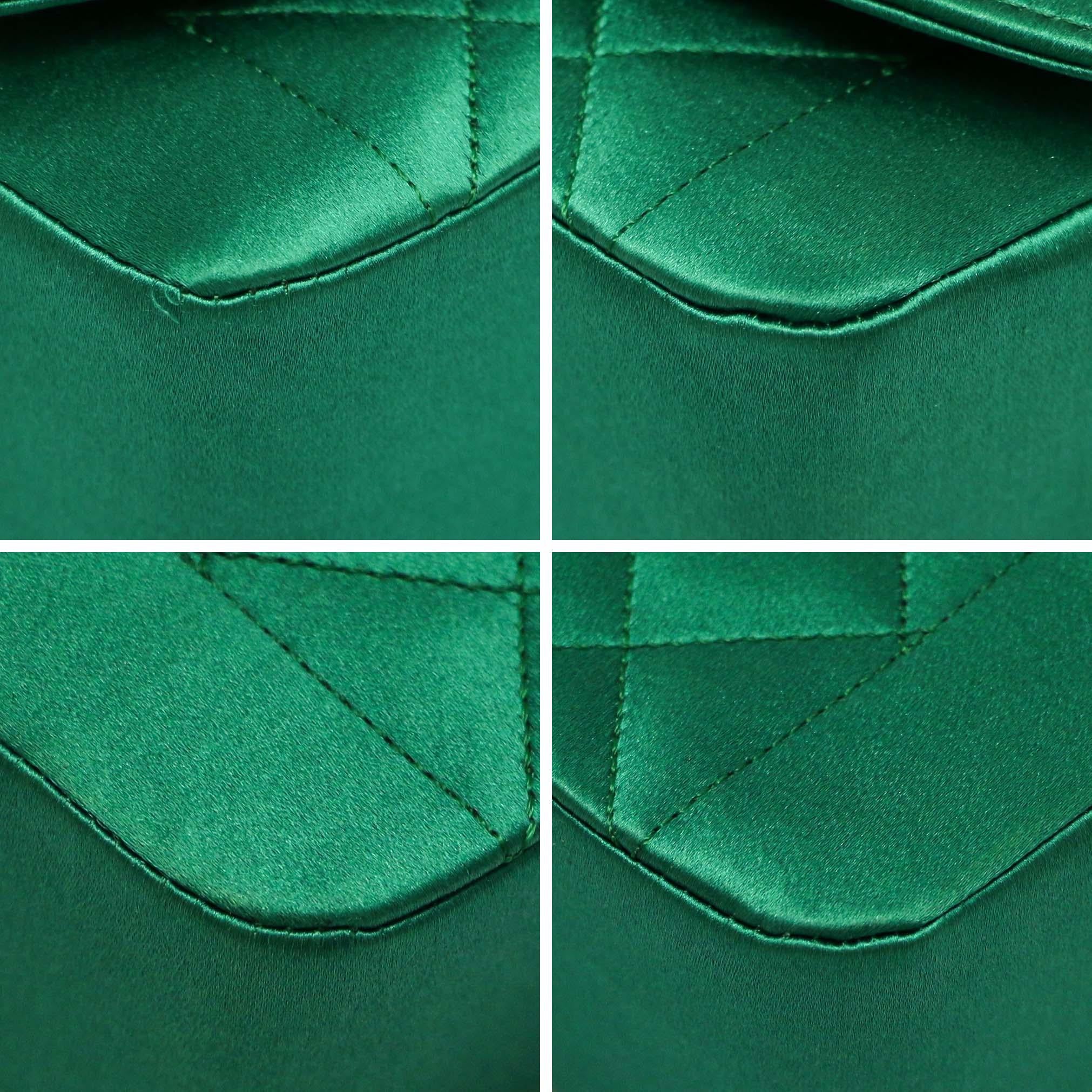 1989-1991 Chanel verde esmeralda mini Diana 2