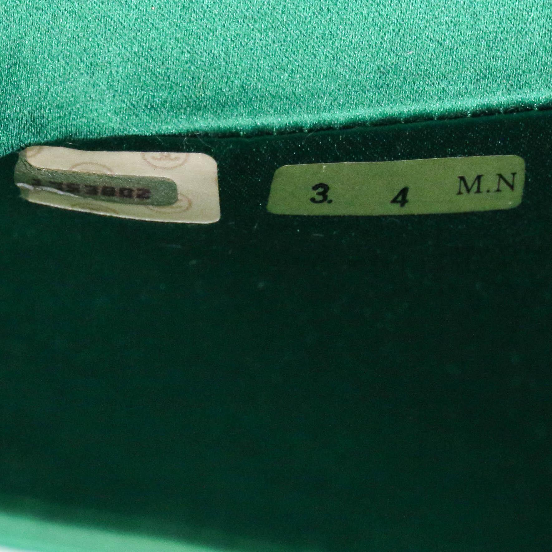 1989-1991 Chanel verde esmeralda mini Diana 4