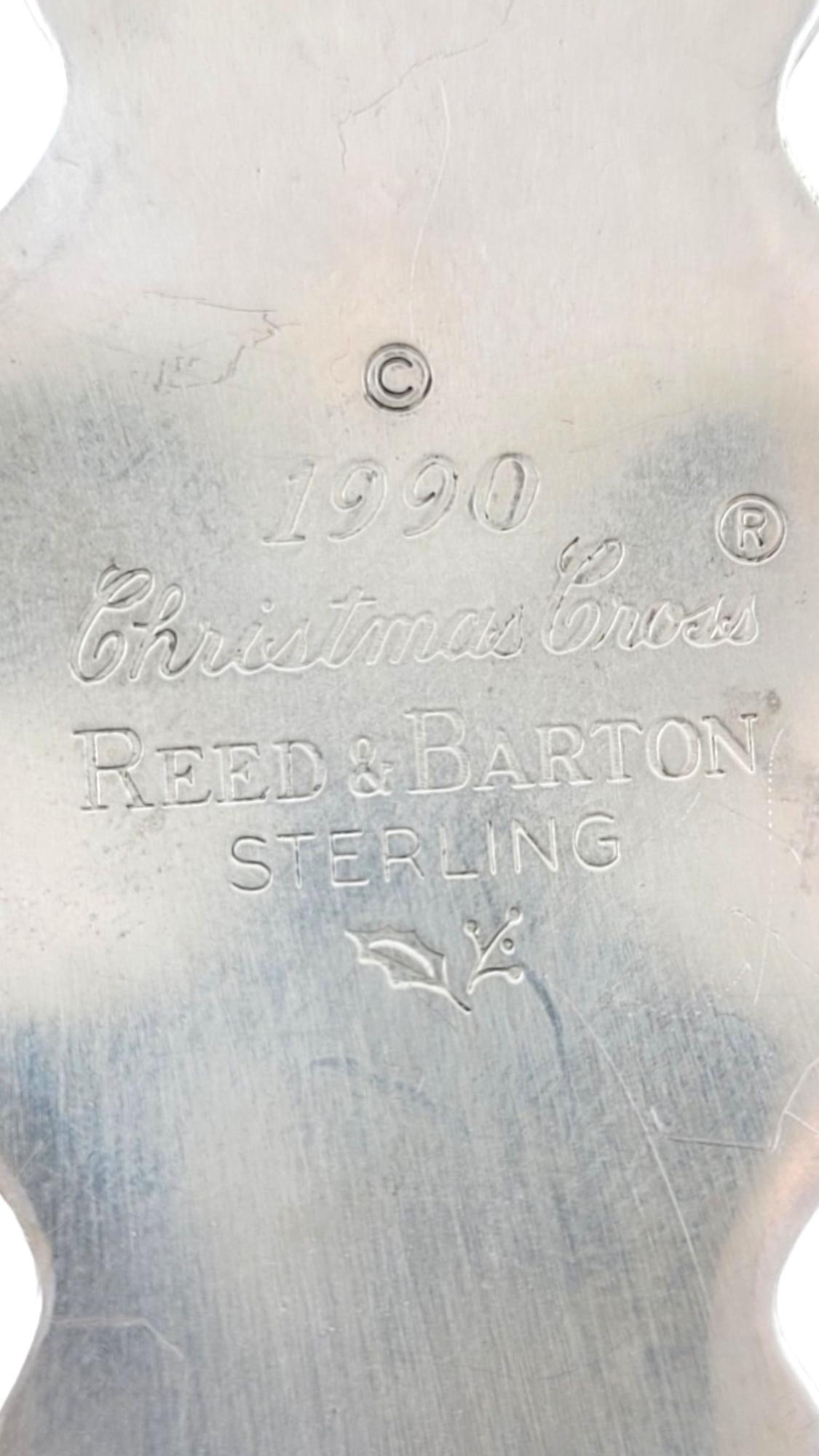 1989-1991 Reed & Barton Christmas Cross Sterling Silver Ornaments #17821 1