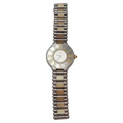 1989 21 Must de Cartier Two Tone Ladies Watch with Pouch/Cert #25592