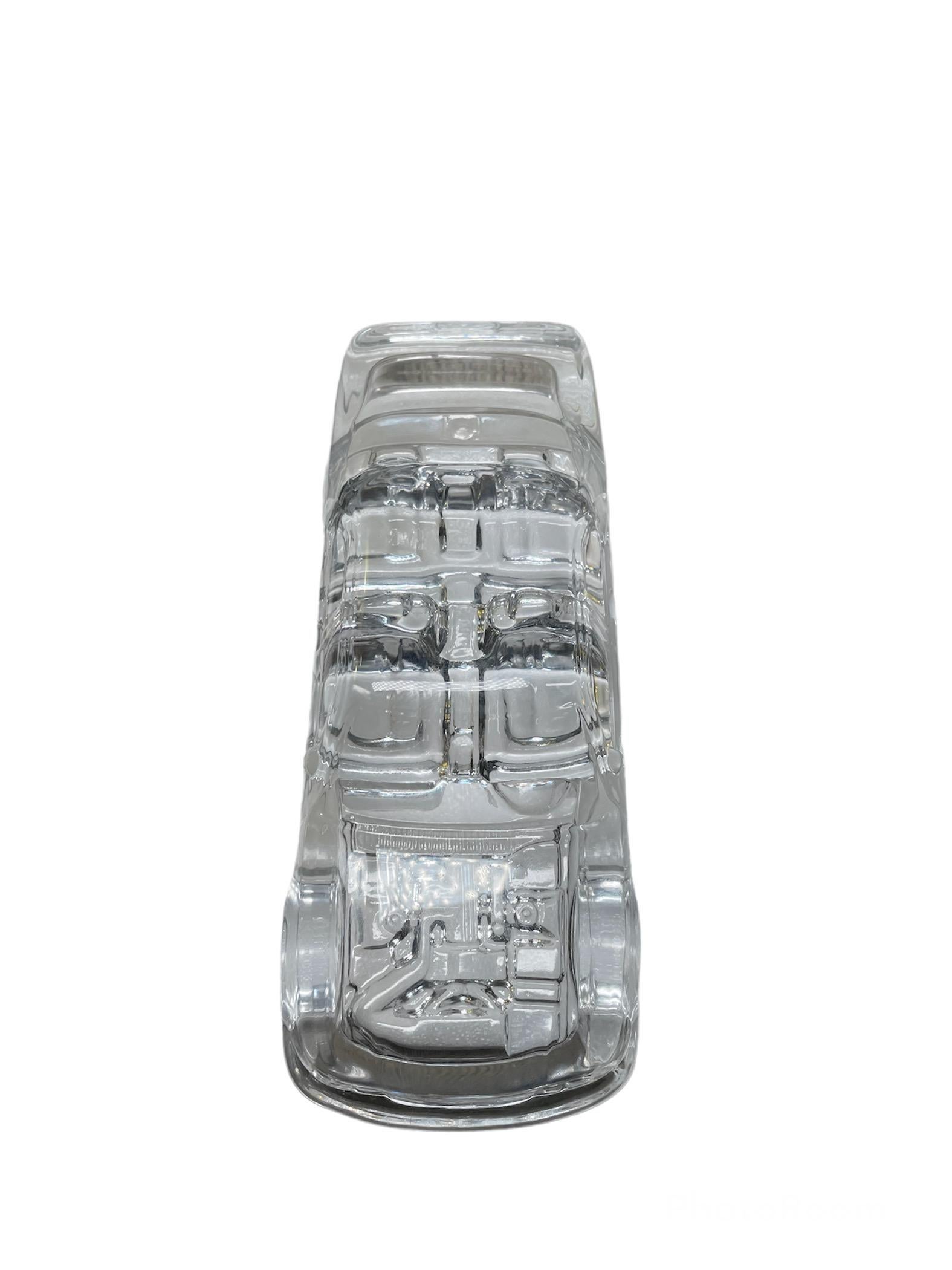 1989-90’s Clear Crystal Lexus LS 400 Car Paperweight For Sale 2