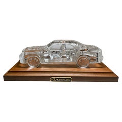 1989-90’s Clear Crystal Lexus LS 400 Car Paperweight