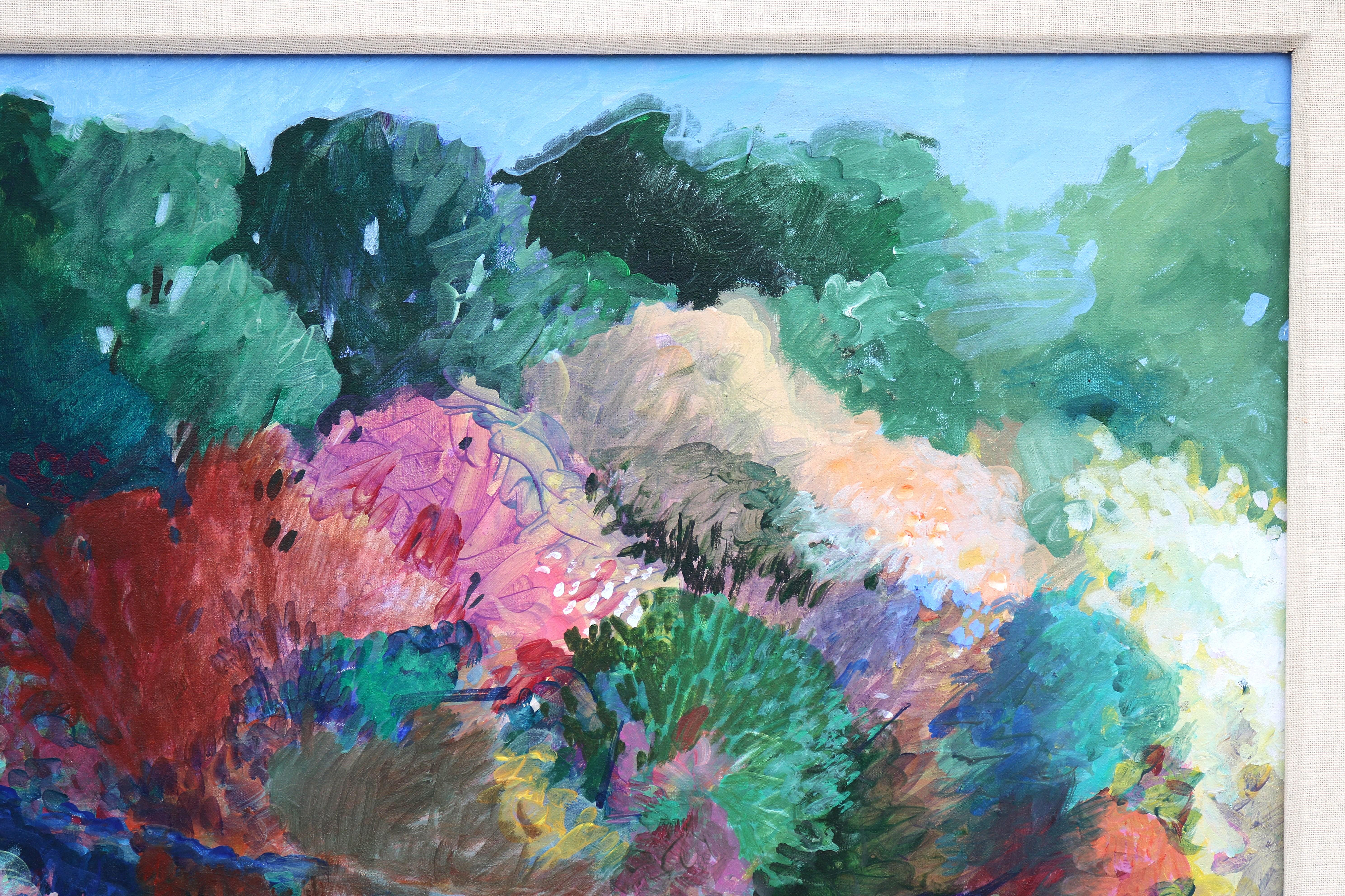 1989 Alberta Cifolelli the Way Landscape Painting Acrylic on Linen One-of-a-Kind For Sale 3