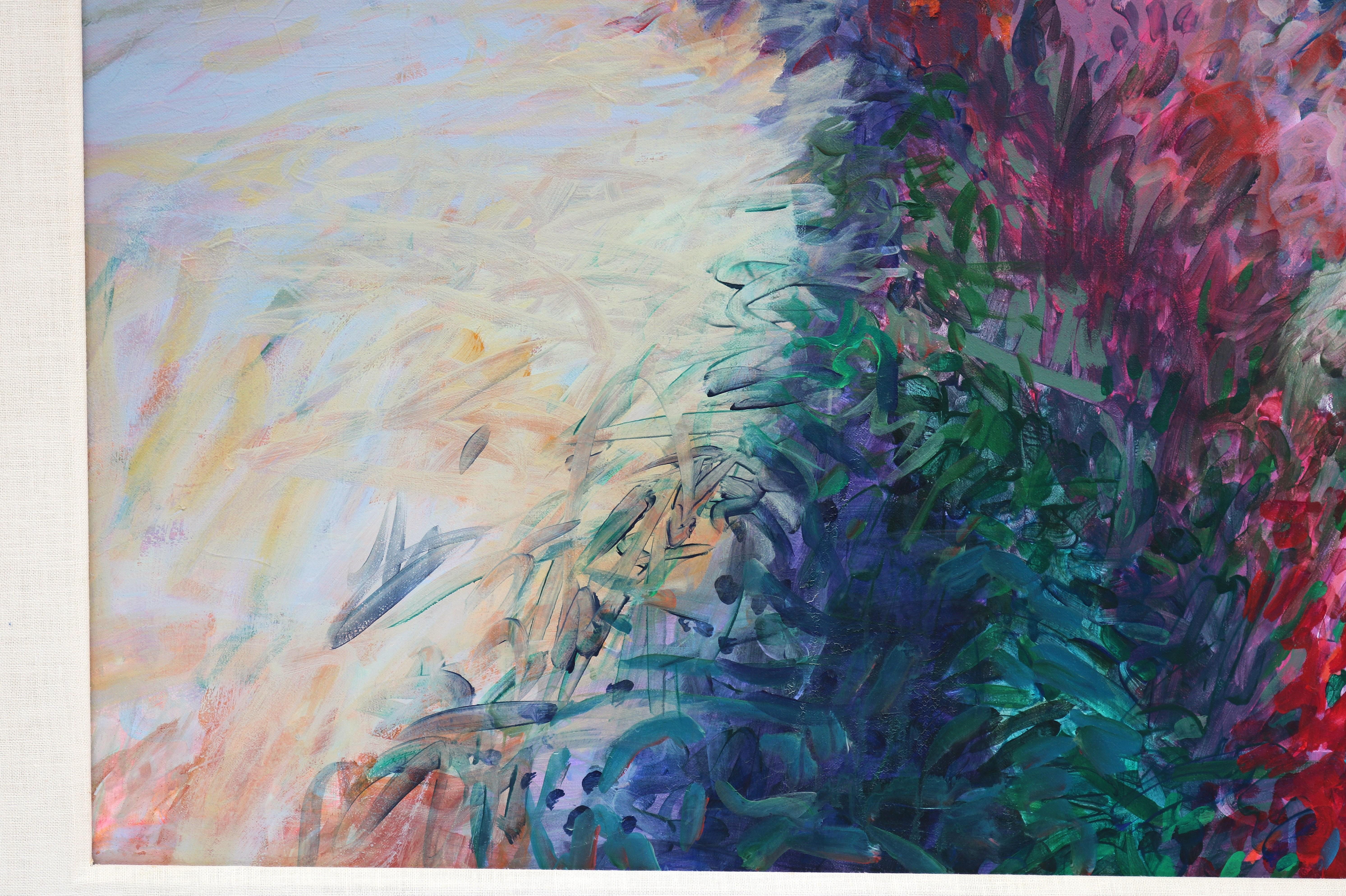 1989 Alberta Cifolelli the Way Landscape Painting Acrylic on Linen One-of-a-Kind For Sale 5