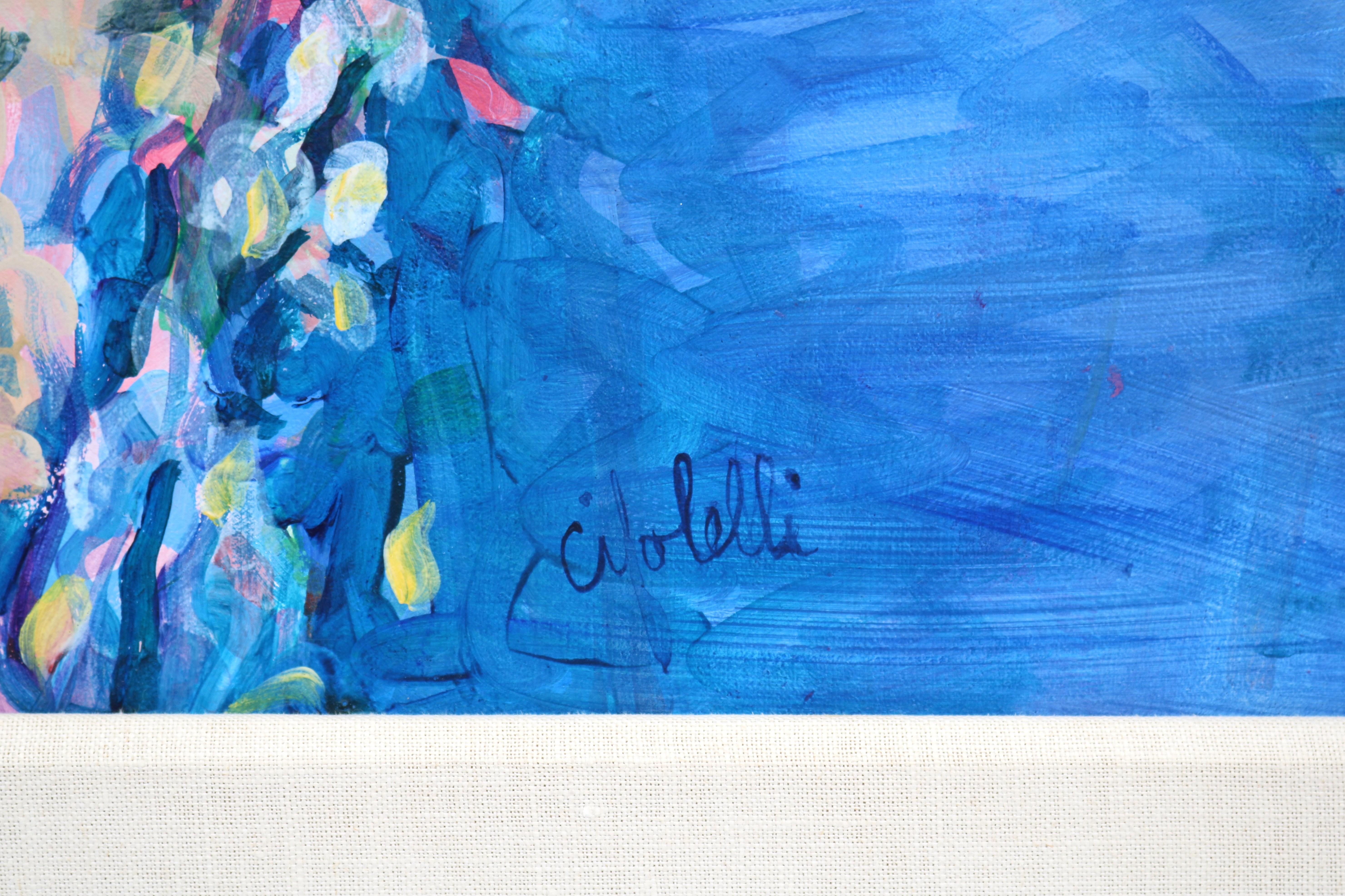 1989 Alberta Cifolelli the Way Landscape Painting Acrylic on Linen One-of-a-Kind For Sale 8