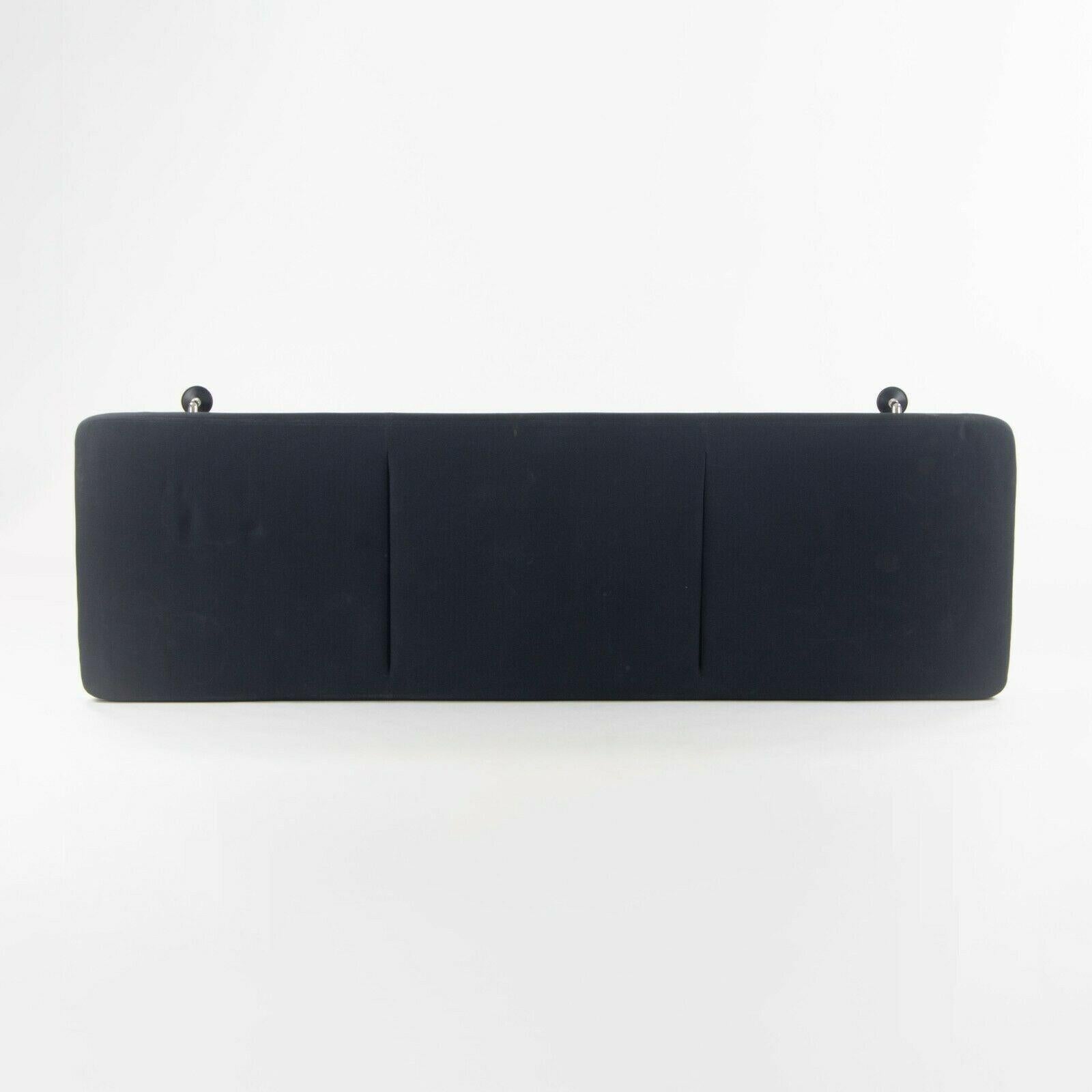 1989 Antonio Citterio for Vitra Area Montage Daybed Bench Sofa w/ Black Fabric In Good Condition For Sale In Philadelphia, PA