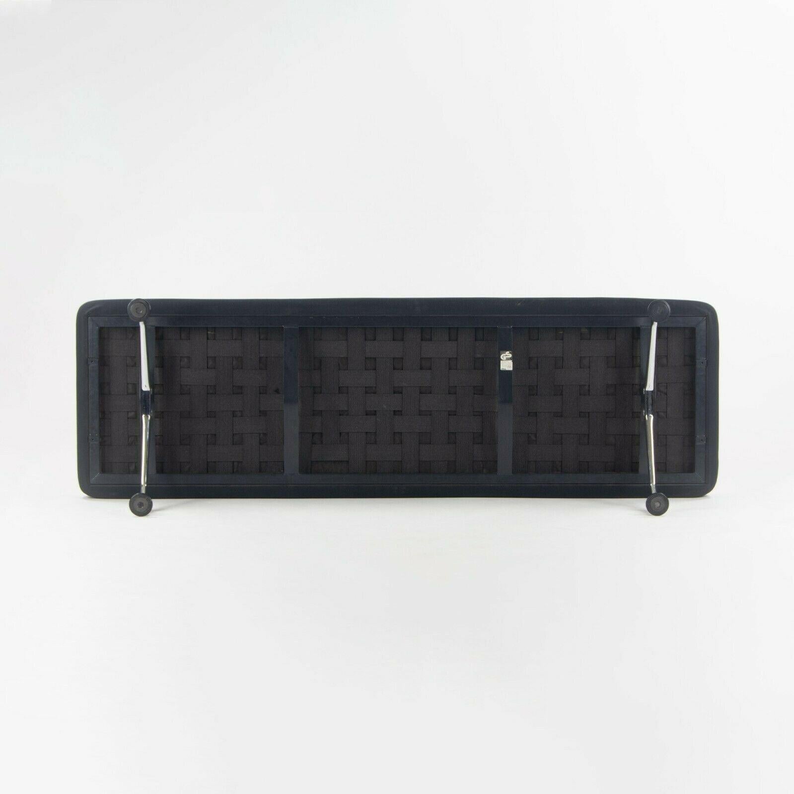 Late 20th Century 1989 Antonio Citterio for Vitra Area Montage Daybed Bench Sofa w/ Black Fabric For Sale